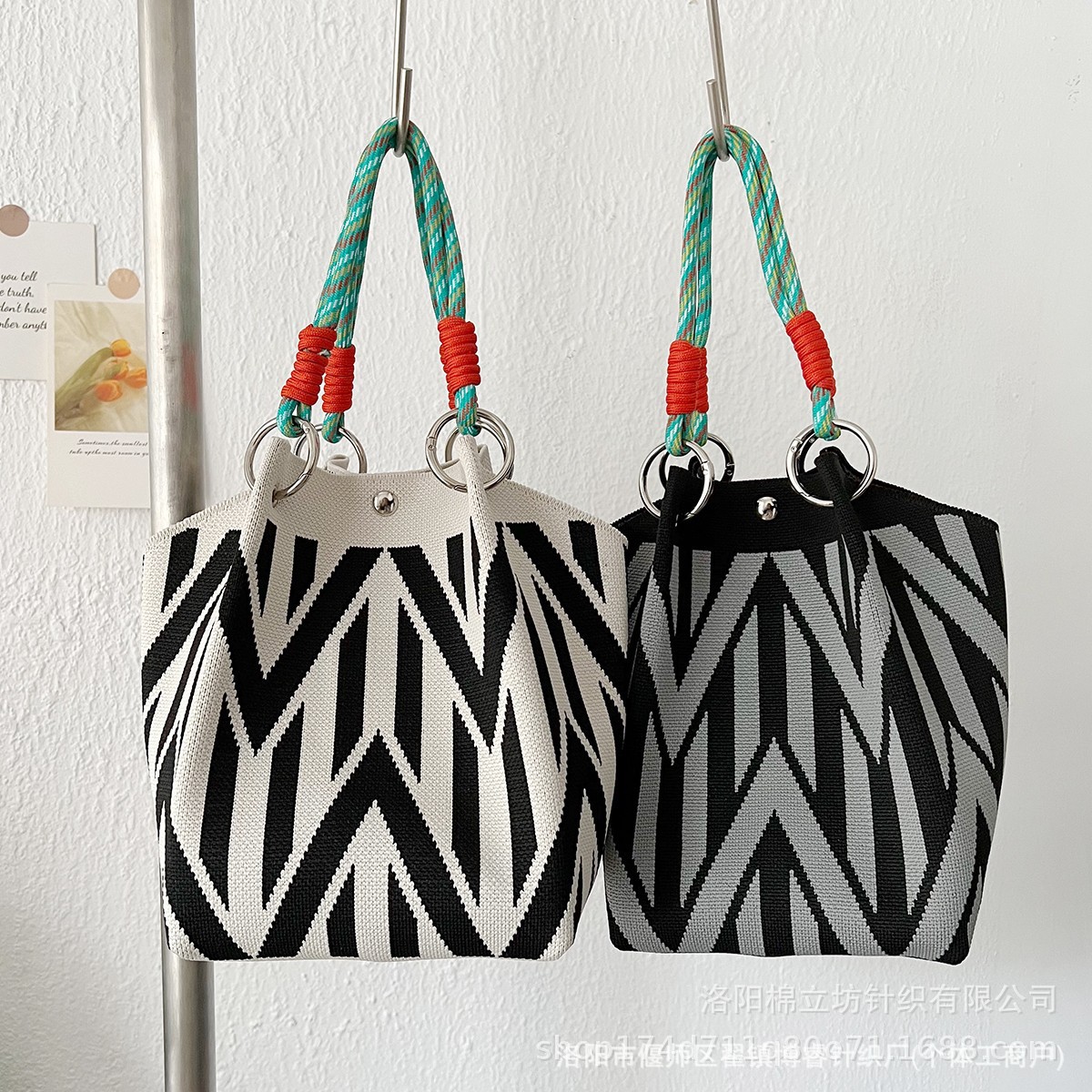 Women's Knitted Handbag Tote B - đánh giá và giá Travel Accessories Tech