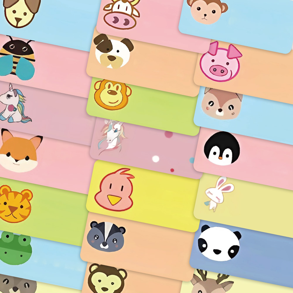 50pcs Cartoon Name Sticker Cut - đánh giá và giá Sticker Luggage Decorative