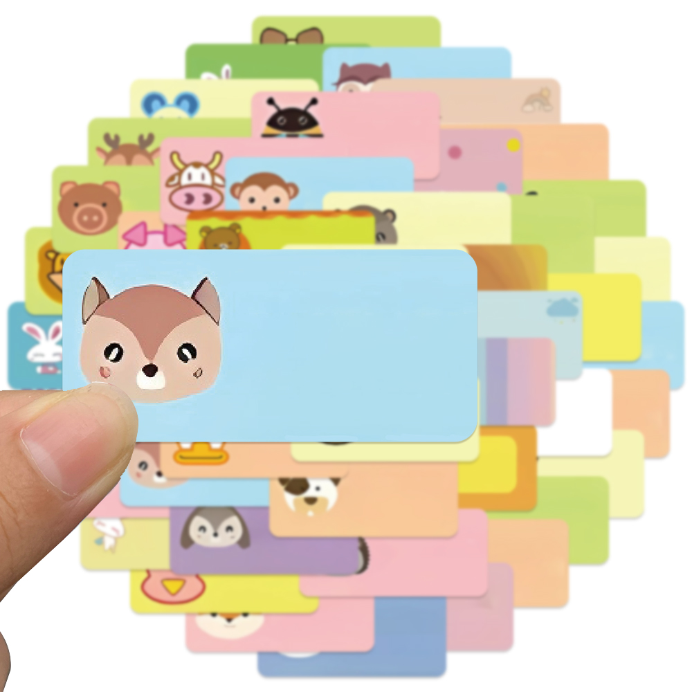 50pcs Cartoon Name Sticker Cut - đánh giá và giá Sticker Luggage Decorative