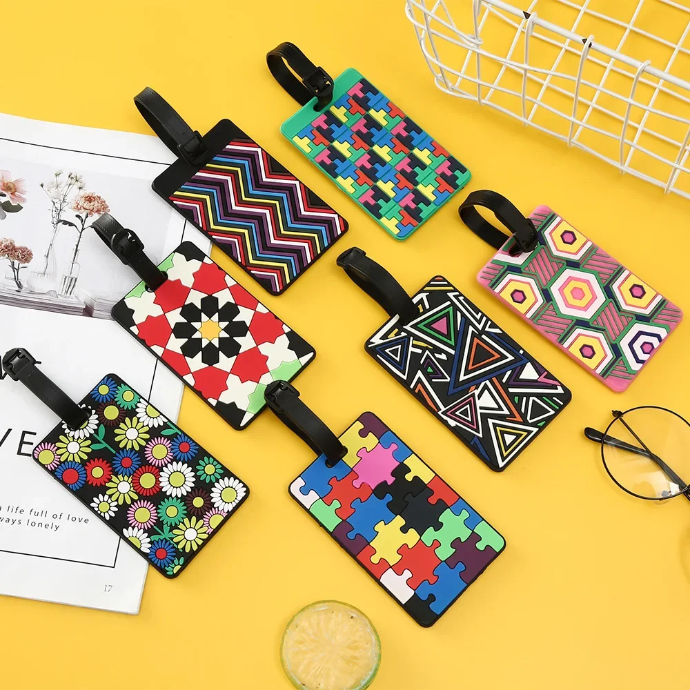 1PCS Geometric Luggage Tags Su - đánh giá và giá Travel Accessories Unique