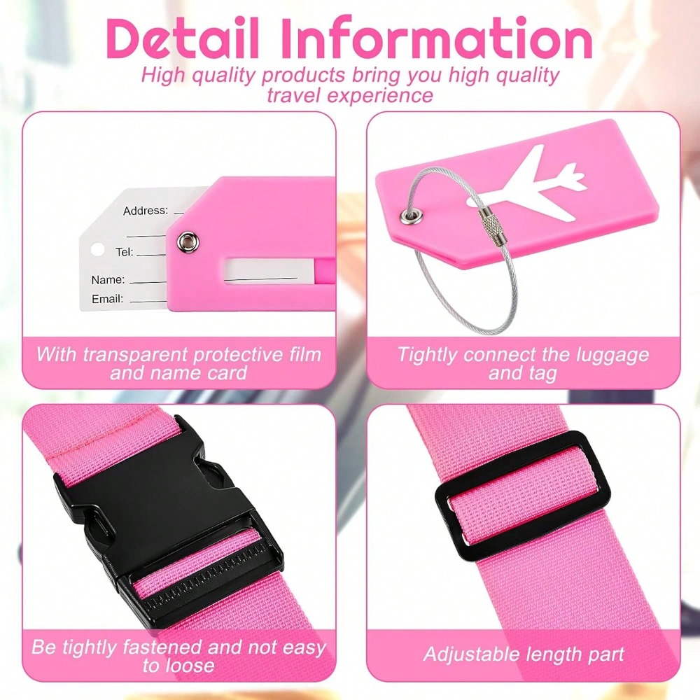 Luggage Strap Set with Luggage - đánh giá và giá Travel Accessories Unique