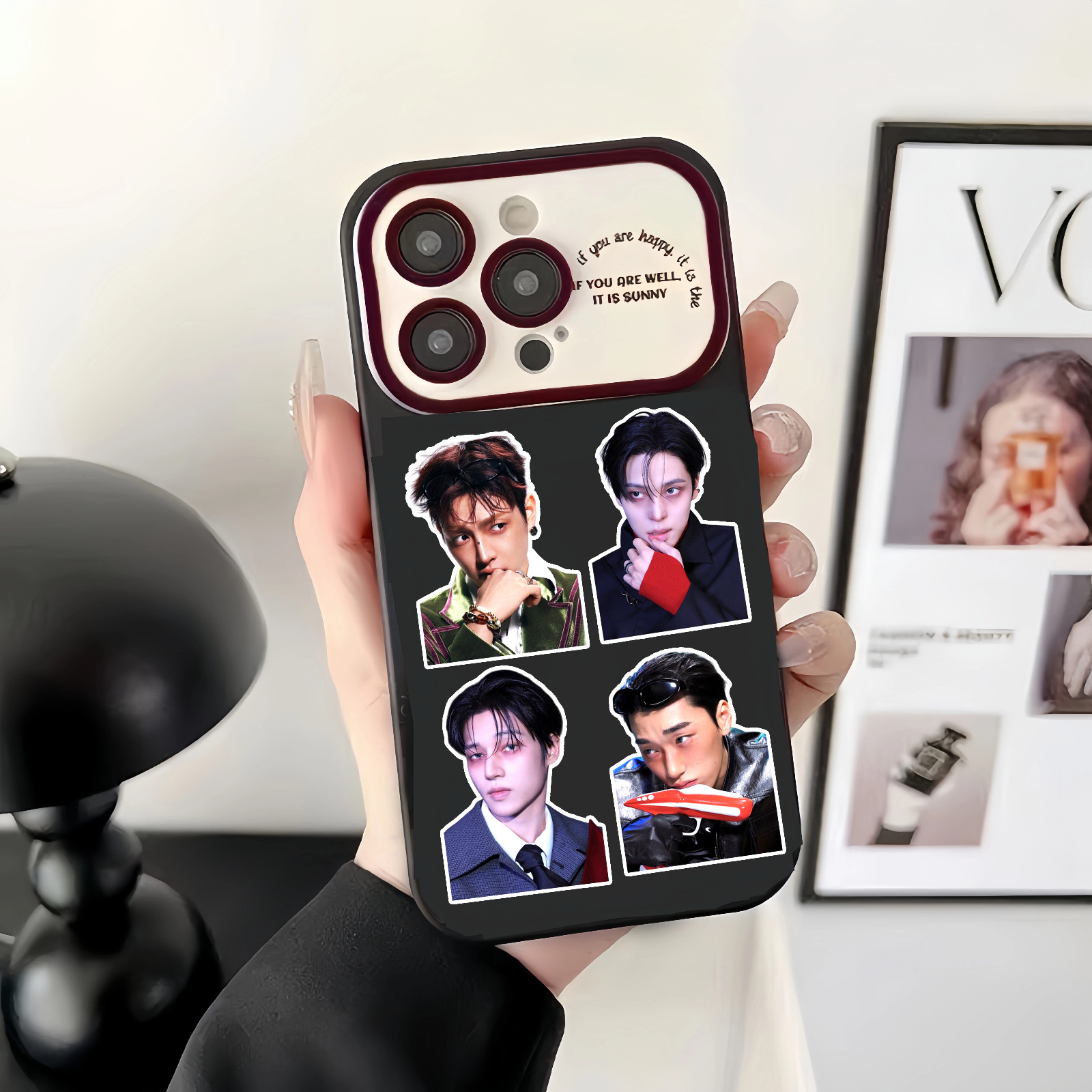 100 K-pop Boy Group GOLDEN HOU - đánh giá và giá Sticker Luggage Decorative